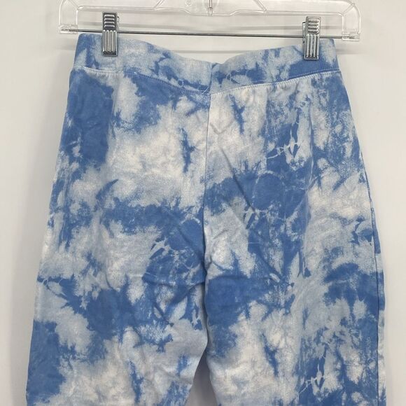 Disney Girls Blue Tie Dye Stitch Character Jogger Sweat Pants Elastic Waist XL - Picture 5 of 6